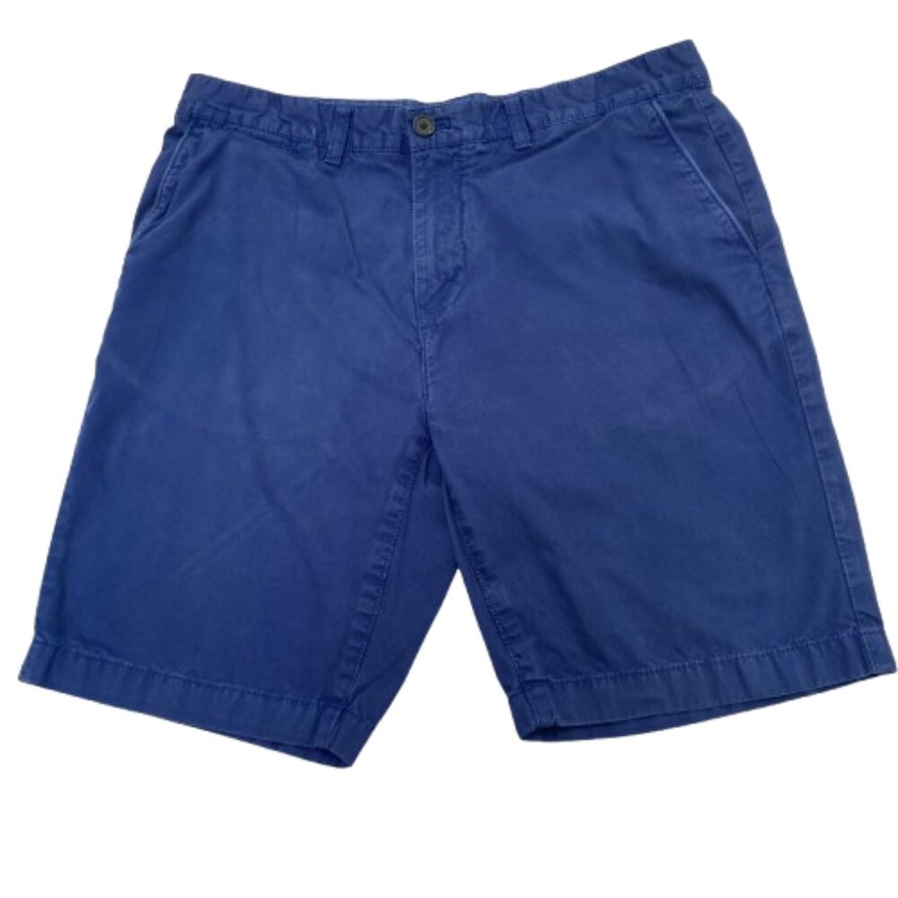Tommy Hilfiger Men's 9" Shorts, Flat Front, Fine Wale Corduroy, Rich Blue, sz 32